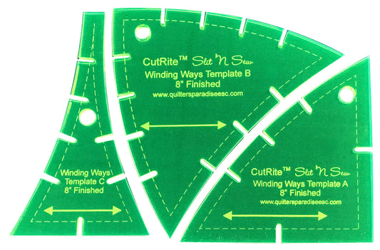 Ensemble de gabarits Slit N Sew Winding Ways