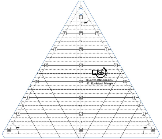 Quilter's Select Ruler 60 Degree Triangle