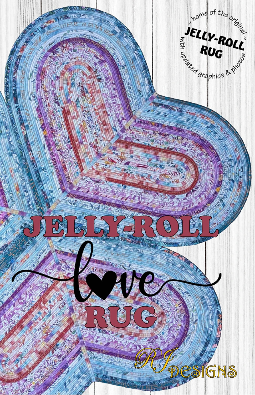Jelly Roll Love Rug Pattern