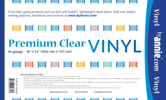 Quilters Vinyl 16" x 54"