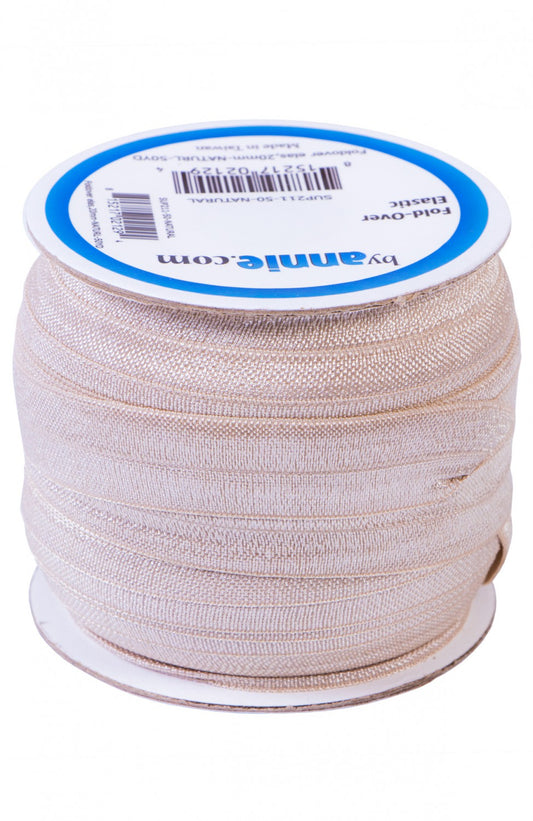 Fold Over Elastic Natural