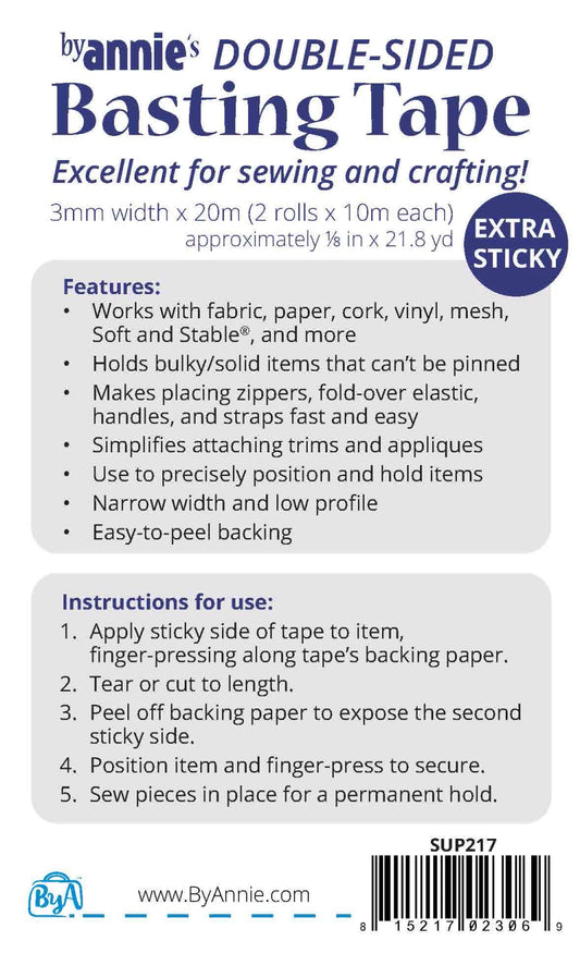 Double-sided Basting Tape 1/8"