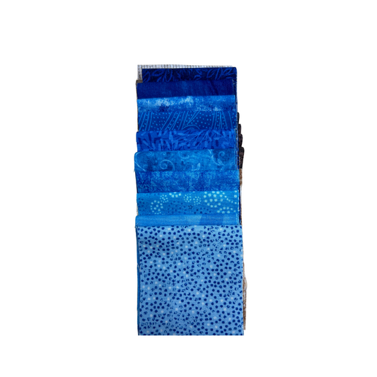 Mini 2.5" wof strips (10) Blue
