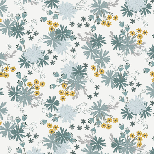 Rainy Days Y5002-137 Pale Gray Floral