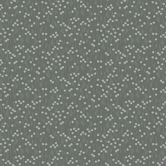 Rainy Days Y5004-7 Dark Gray Daisies