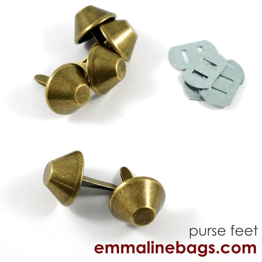 BUCKET Purse Feet: 3/4" (18 mm) (6 pack)