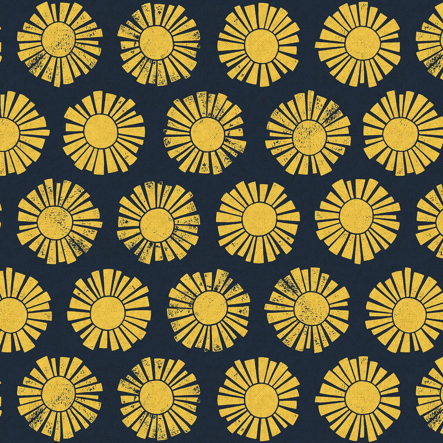 By the Seaside - Sunshine- Navy - Canvas