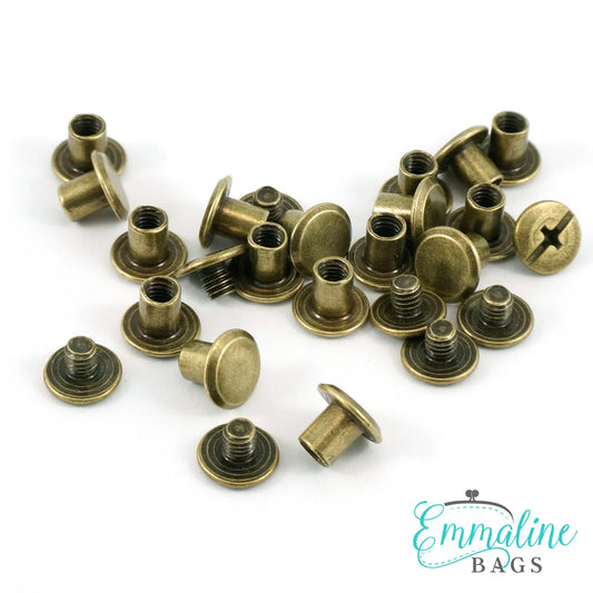 Chicago Screws, brass 50 pack