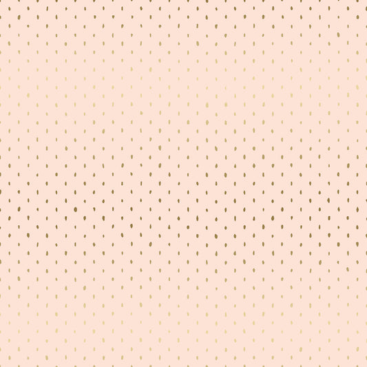 Cotton + Steel Basics: Stitch and Repeat - Blush - Metallic