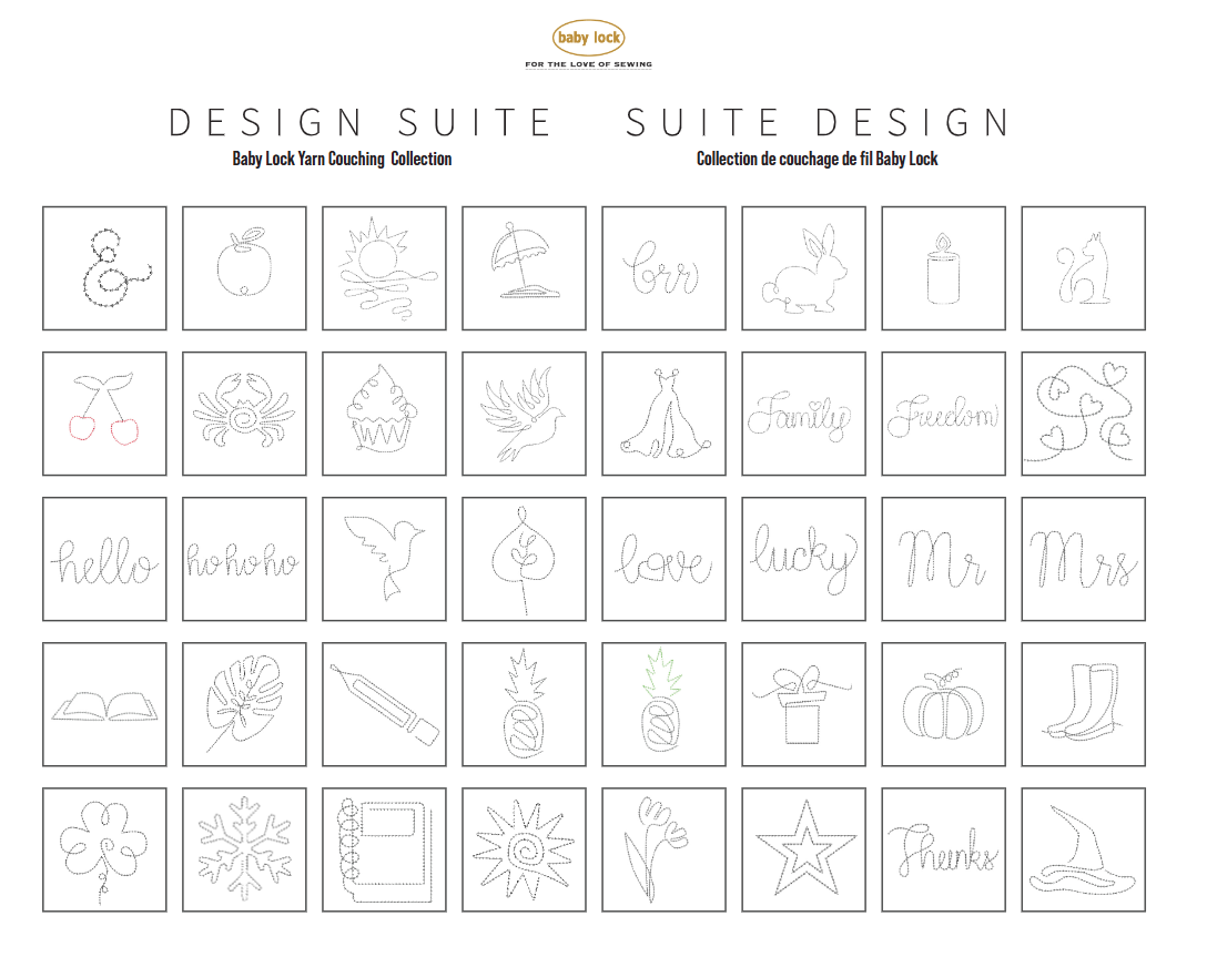 Baby Lock Design Suite: Yarn Couching Embroidery