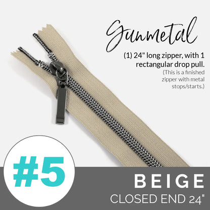 #5 Closed Zipper 24"