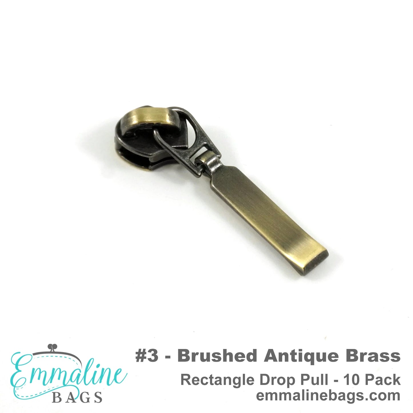 #3 Zipper Pull EBSP3-1AB - 10 pack