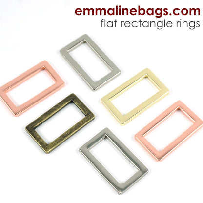 Flat Rectangle Rings (4 Pack)