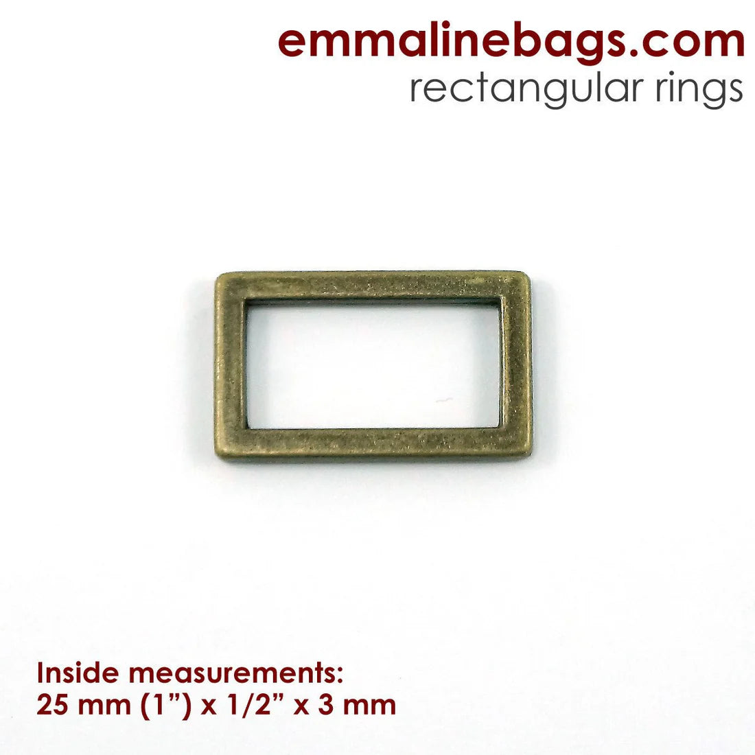 Flat Rectangle Rings (4 Pack)