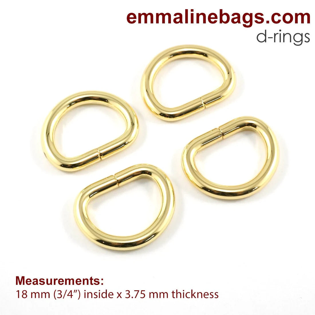 D-rings: (4 Pack)