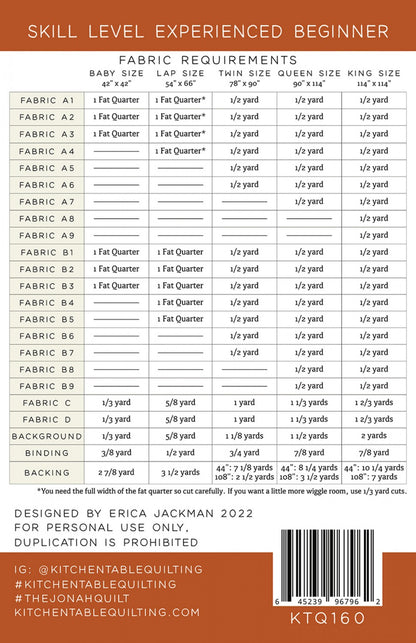 The Jonah Quilt Pattern