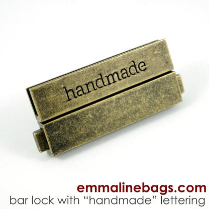 Large Bar Lock w/ "Handmade"