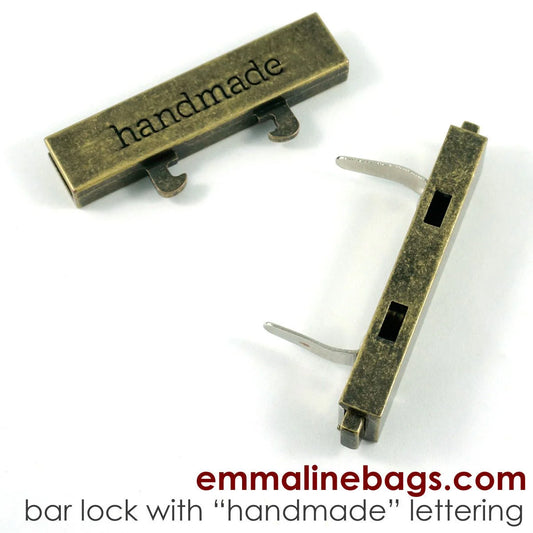 Large Bar Lock w/ "Handmade"