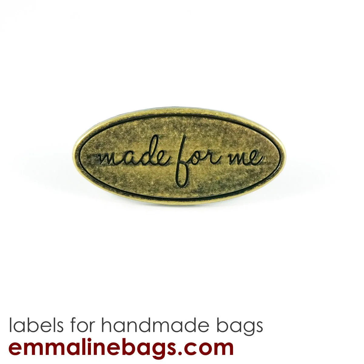 Oval Made for Me Label Nickel