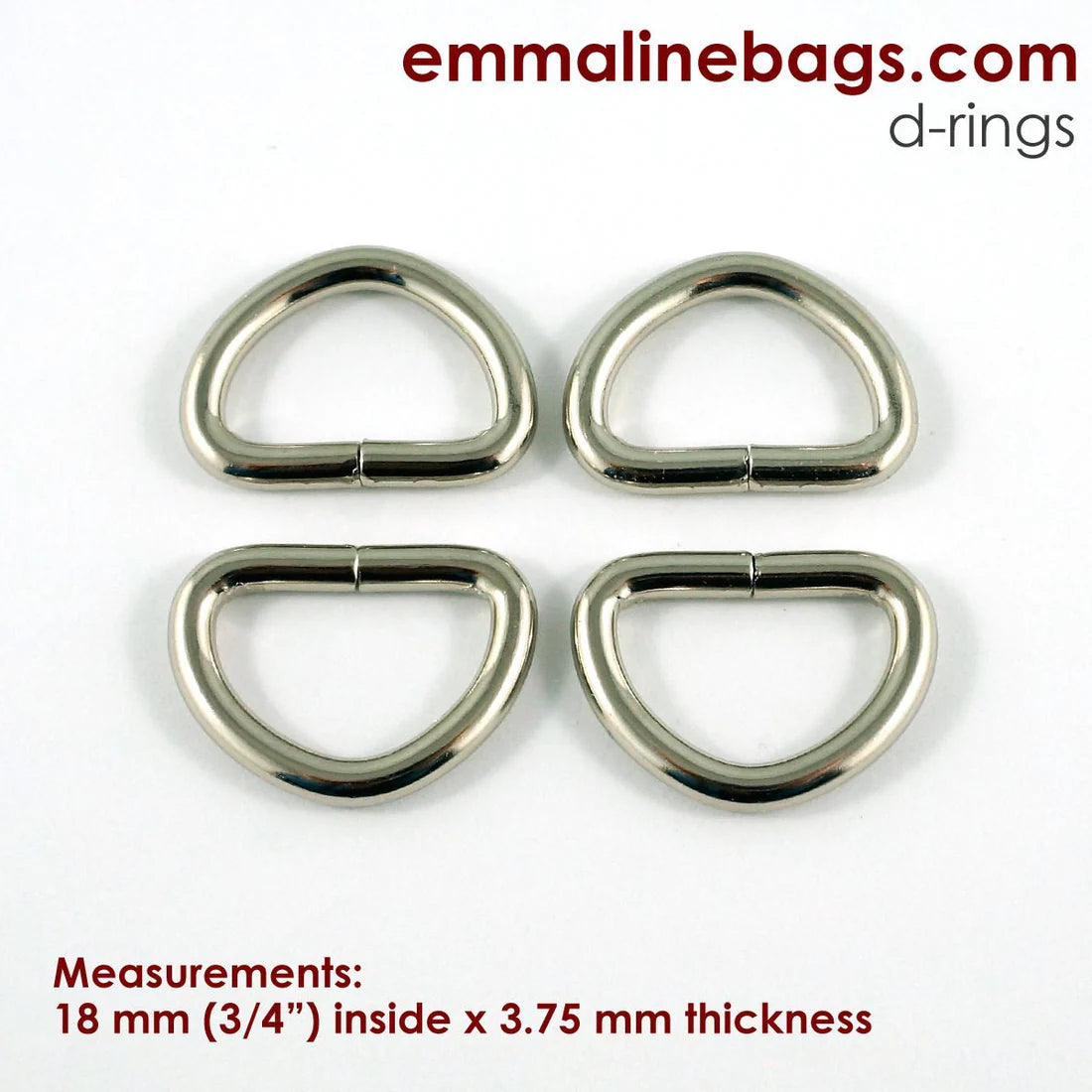 D-rings: (4 Pack)