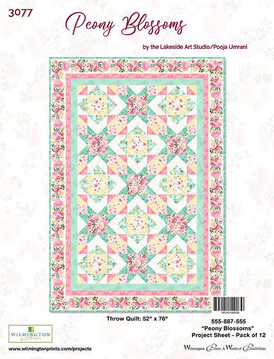 Peony Blossoms Quilt Kit