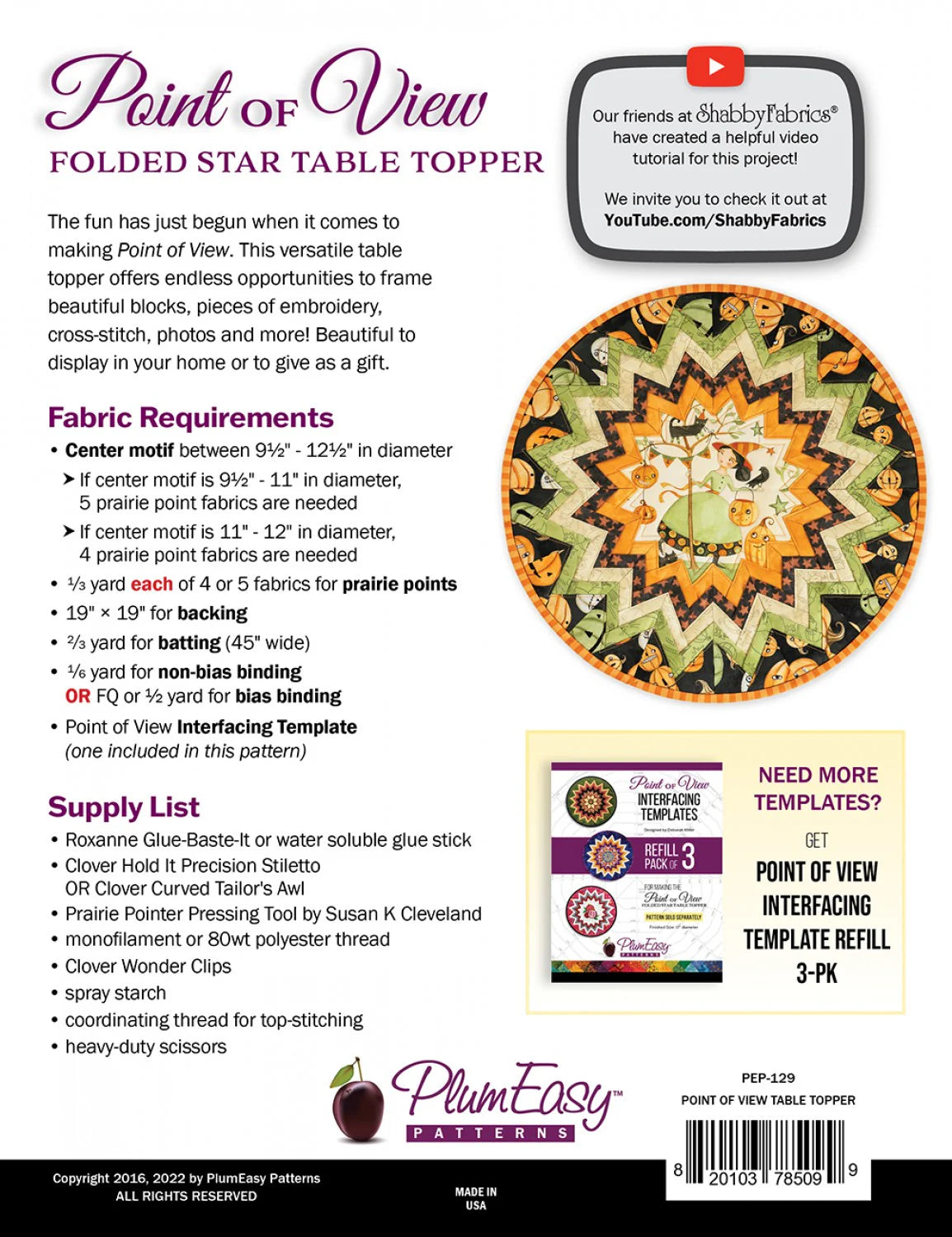Point of View Table Topper