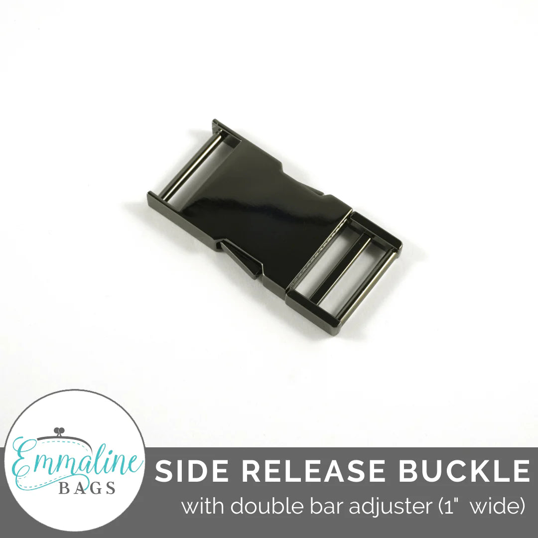 Side Release Buckle: With Double Bar Adjuster - 1" (25 mm)