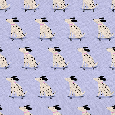 Skater Pup - Printed Saffiano (12"x52")