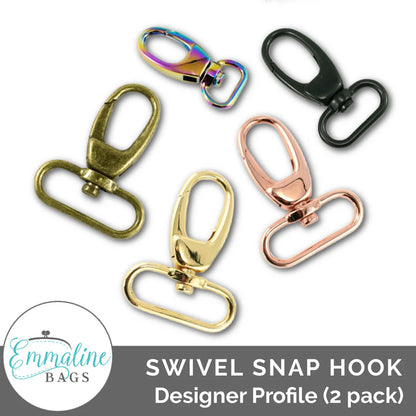 Swivel Snap Hook: Designer Profile (2 Pack)