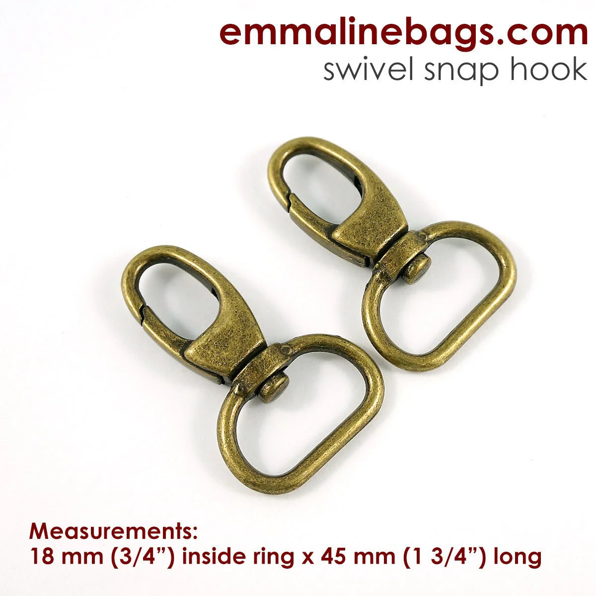 Swivel Snap Hook: Designer Profile (2 Pack)