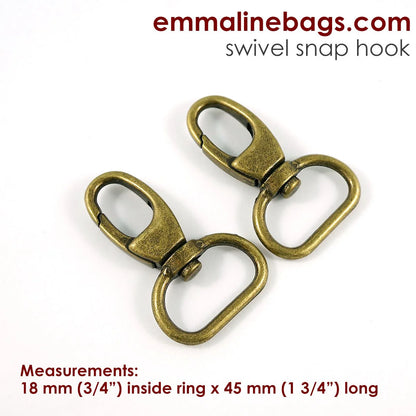 Swivel Snap Hook: Designer Profile (2 Pack)