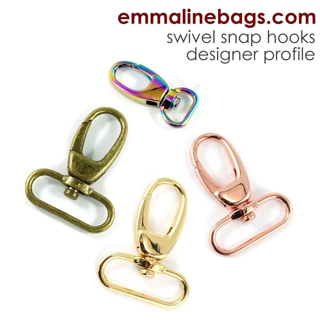 Swivel Snap Hook: Designer Profile (2 Pack)