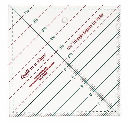Triangle Square Up Ruler 6.5