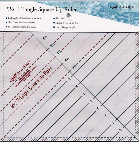 Triangle Square Up Ruler 9.5"