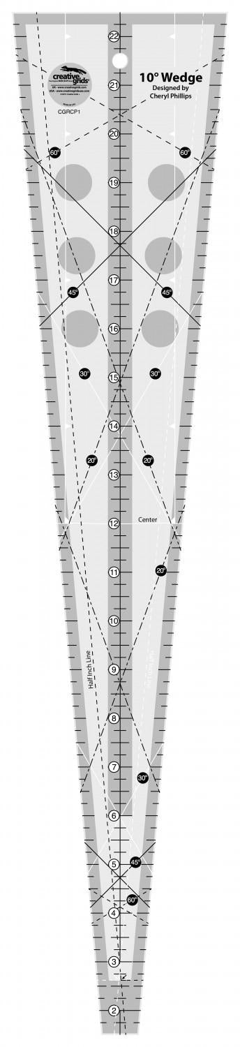 10 Degree ruler
