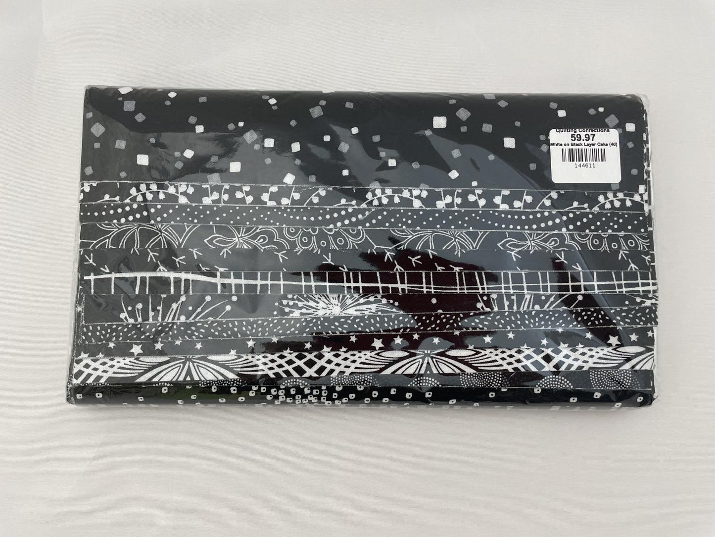 White on Black 10" Squares (40)