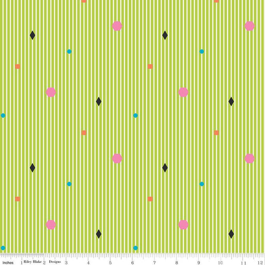 Colour Wall Stripe, Lime