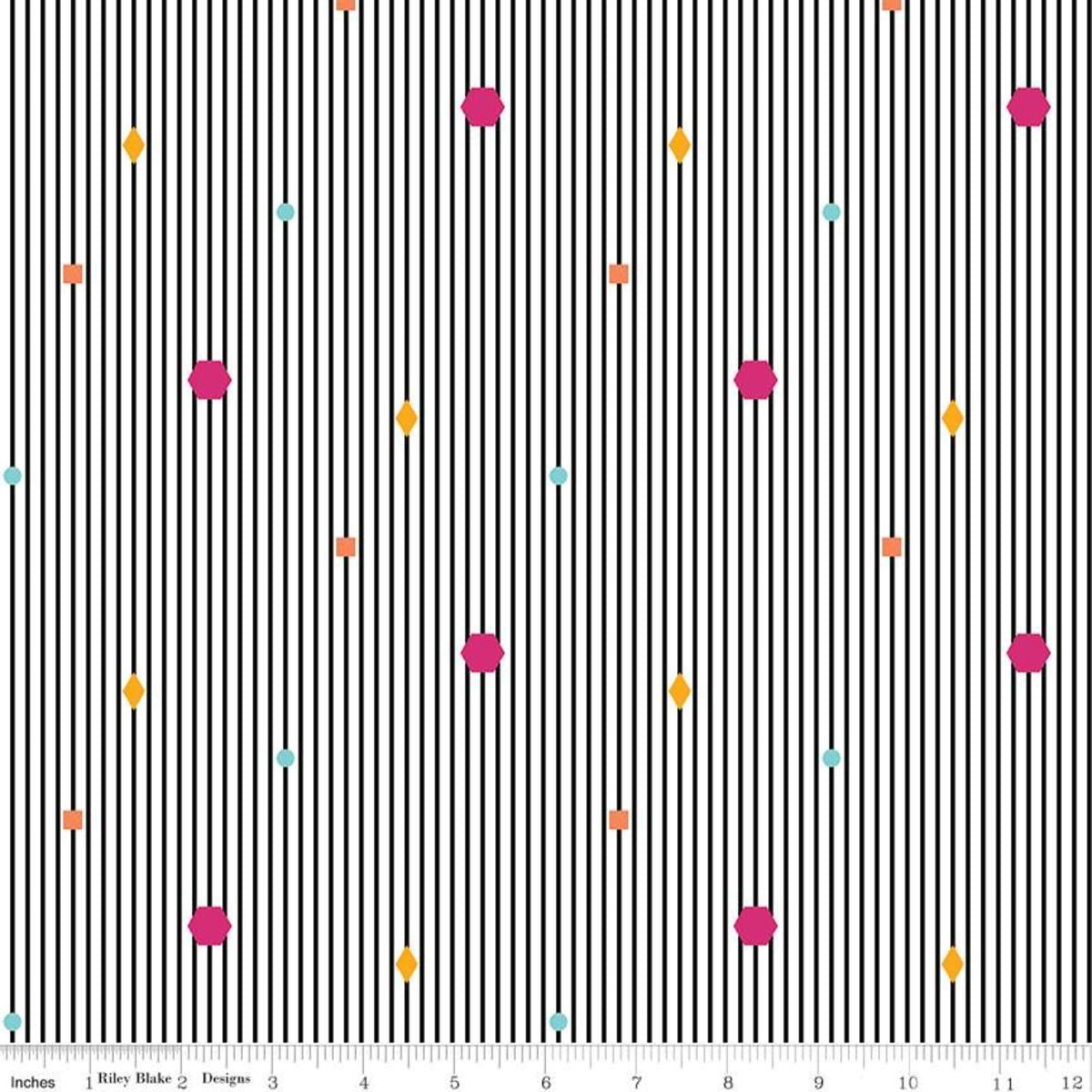 Colour Wall Stripe, White