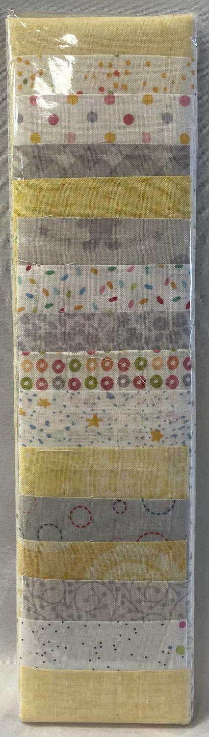 Yellow/Grey  Mini 1/2 strips (15)