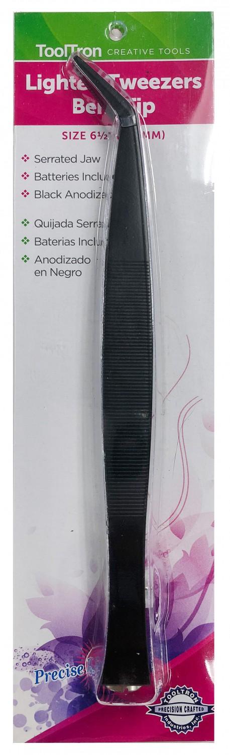 Lighted Tweezers Bent Tip