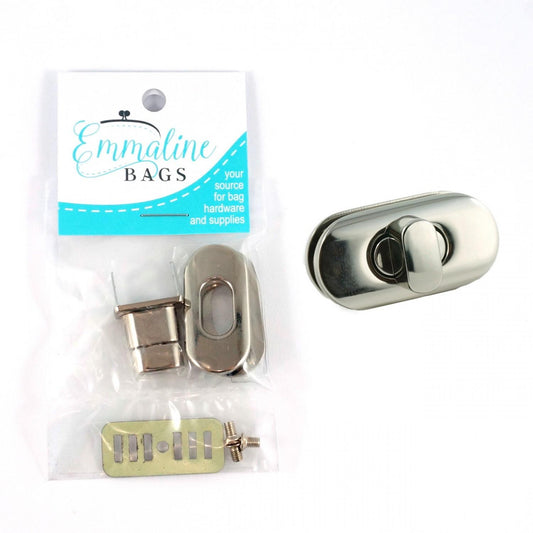 Small Turn Lock, Nickel