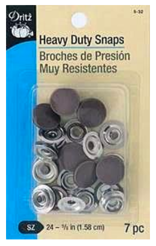 2PC Heavy Duty Snap Brass