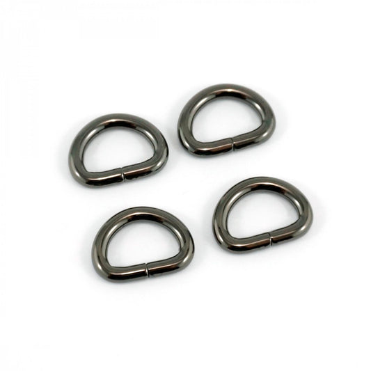 1/2" D-Rings Gun Metal